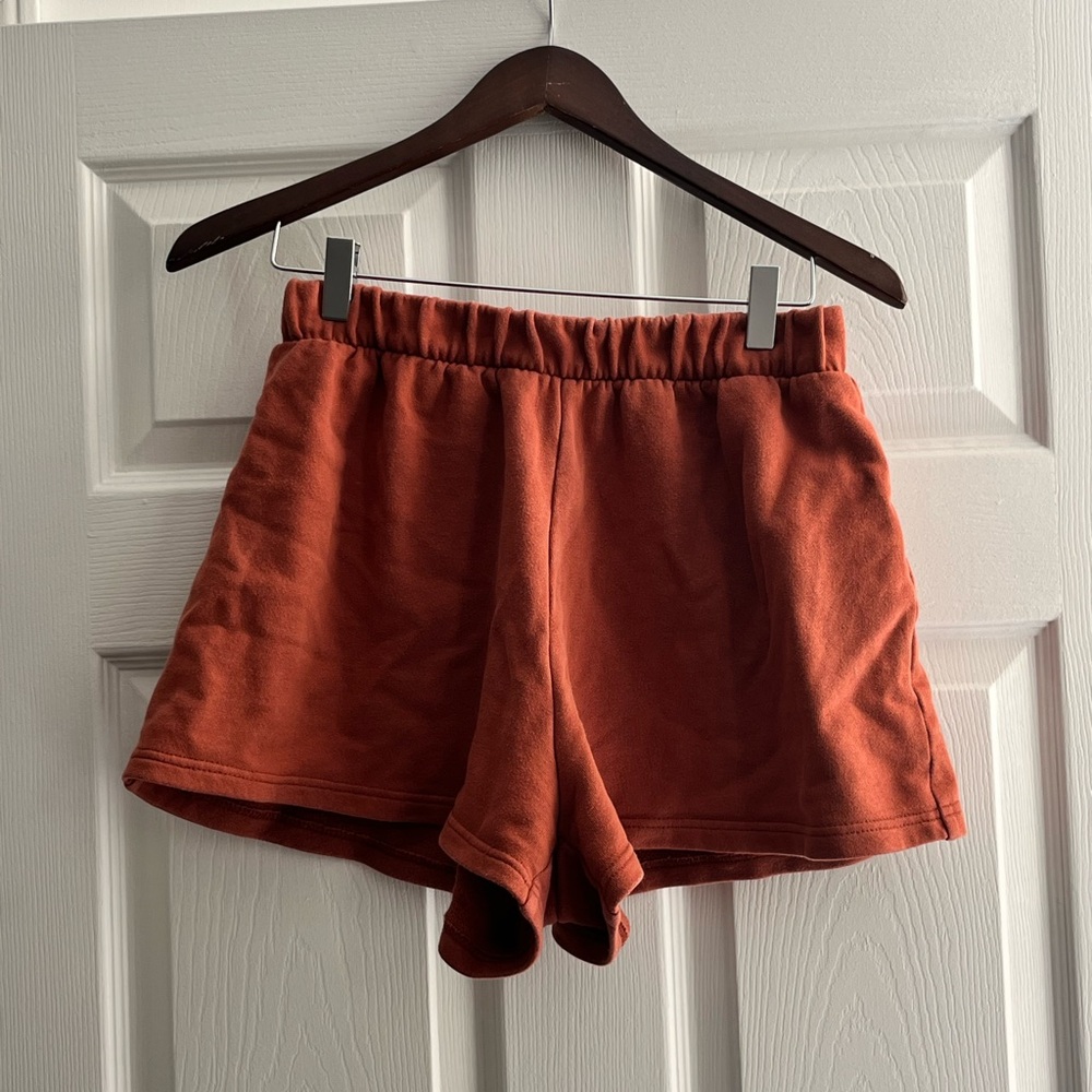 Mikoh Terracotta Cotton Beach Shorts